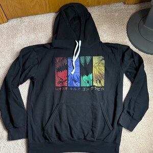 Hunter X Hunter Black Graphic Unisex Hoodie. Size Large